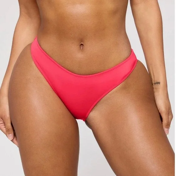 New Yitty Swim Dipped Bikini Bottom – Flamingo Fizz – Medium - Picture 1 of 4
